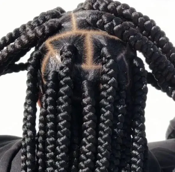 Box Braids Large Waist Length Jojosbraids Book London Afro Hairstylist Braider Appointment FroHub