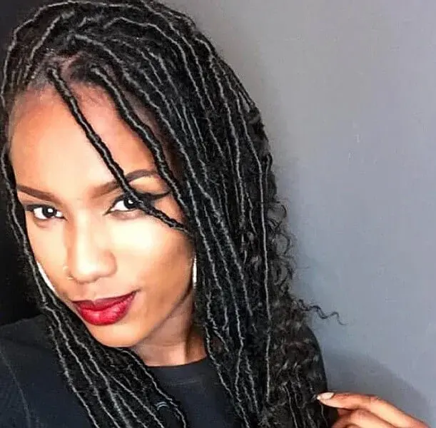 Faux Goddess Bohemian Soft Locs Shoulder Length Jojosbraids Book Mobile Afro Hairstylist Braider Appointment FroHub