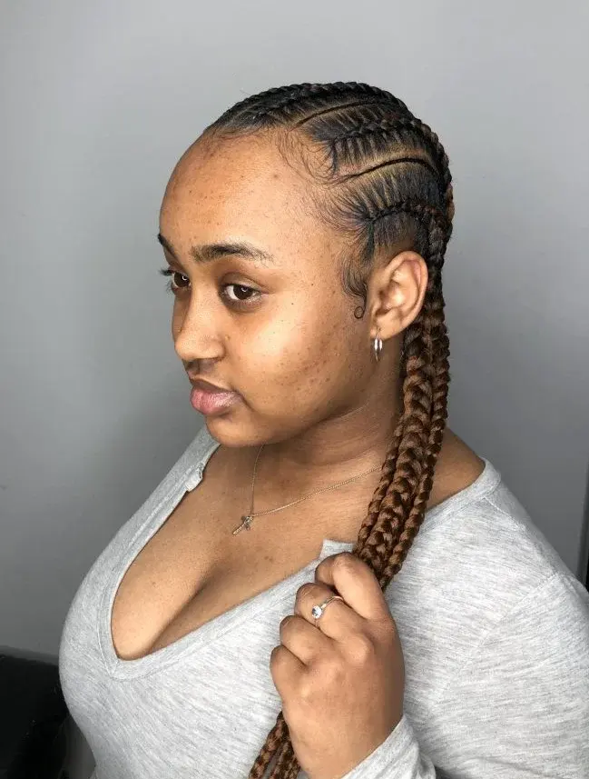 Feed In Stitch Braids Lemonade Cornrows CustomCornrows Book Black Afro London Mobile Hair Salon Near Me Braider FroHub