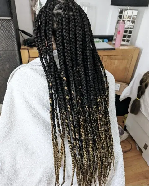 Jumbo Box Braids Crown Royale Book London Mobile Afro Hair Salon Braider Near Me FroHub