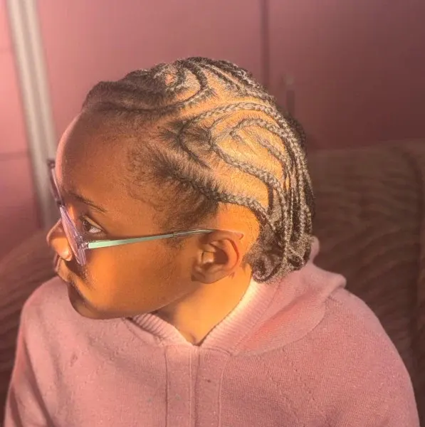 Kids Lemonade / Fulani Braids on Natural Hair