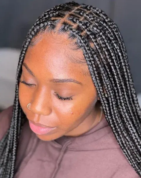 Knotless Box Braids Hair By Grace Book London Mobile Afro Hairdresser Black Hair Salon Near me Braider FroHub