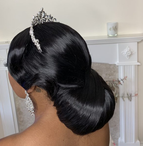 Afro Black Bridal Wedding Hair Updo Styles Symmetry Beauty Book London UK Hairdresser Near Me FroHub