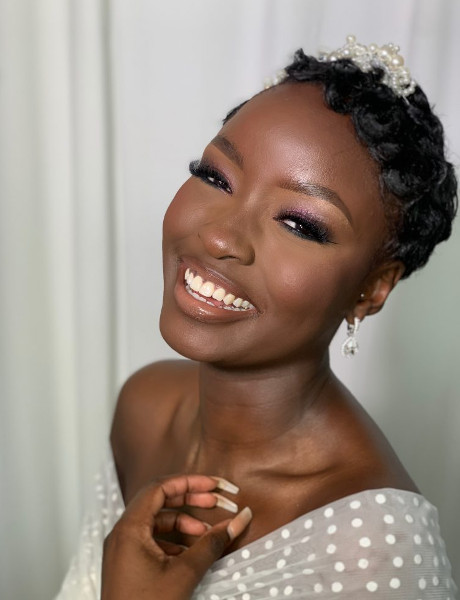 Afro Black Bridal Wedding Short Pixie Hair Stylist Symmetry Beauty Book London UK Hairdresser Near Me FroHub