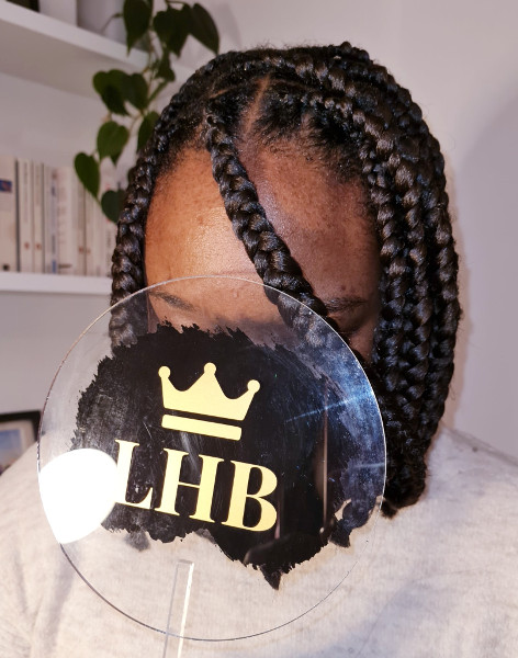 Knotless Bob Box Braids LottaHairandBeauty Book Black Afro London Mobile Hairdresser Braider Near Me FroHub