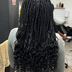 Box Braids Curly Ends Victoria Hair Factory Book London Afro Hair Salon Black Hairdresser Braider Near Me FroHub