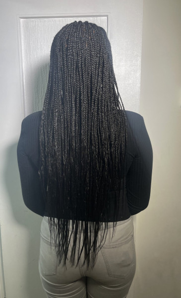 Box Braids Long Waist Length SlayedbyEd Book London Afro Hairdresser Braider Near Me FroHub