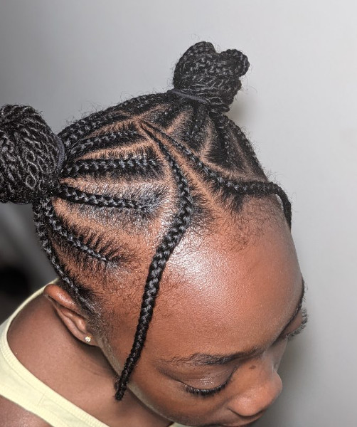 Kids Children Cornrows Braids Book Black Afro London Mobile Natural Hairdresser Itoju Near Me Braider FroHub