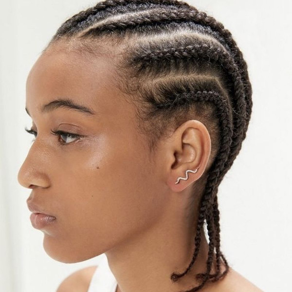 Cornrows on Natural Hair - West London Afro Hair Salon Near Me