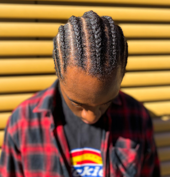 Men's Cornrows Feed In Braids Two Strand Twists Hairbywinta Book Black Afro West London Hairdresser Barber Men's Hair Near Me Braider FroHub