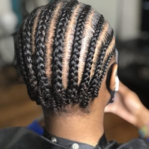 Cornrows under wig weave braids tamara hair studio book london afro hairdresser black hair salon FroHub