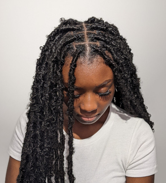 Soft Faux Locs - London UK Mobile Afro Hairdresser Near Me