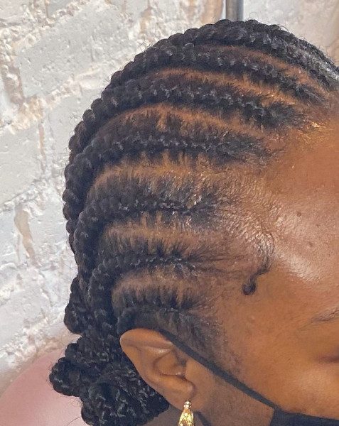 Feed In Braids Cornrows HairbyGrace Book Black Afro London Mobile Hairstylist Near Me Braider FroHub