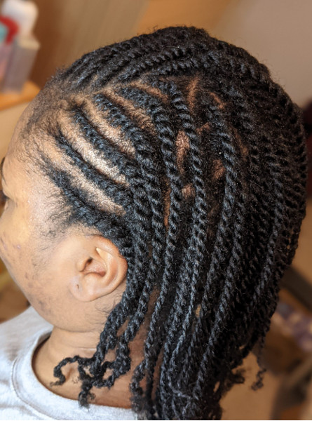 Flat Mini Twists Braids Natural Hair Book Black Afro London Mobile Stylist Itoju Near Me Braider FroHub