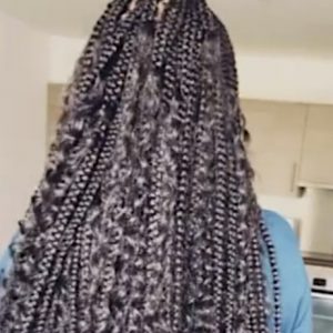 Goddess Braids Medium Mid Back Length London Mobile Afro Hairdresser Braider Near Me Crown Royale FroHub