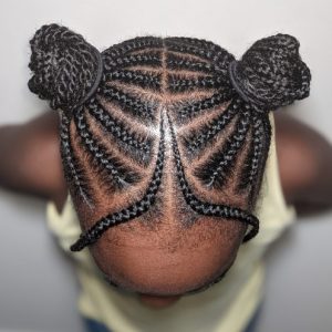 Kids Children Cornrows Braids Book Black Afro London Mobile Natural Hairstylist Itoju Near Me Braider FroHub