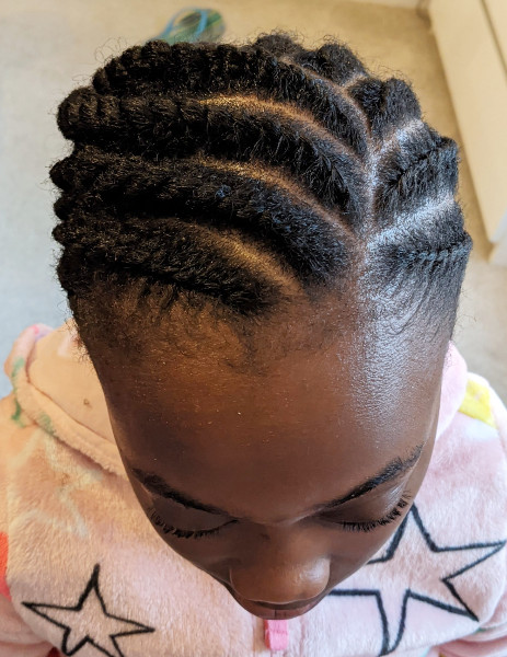 Kids Flat Twists Braids Natural Hair Book Black Afro London Mobile Stylist Itoju Near Me Braider FroHub