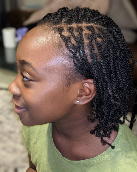 Kids Mini Twists Braids Natural Hair Book Black Afro London Mobile Stylist Itoju Near Me Braider FroHub