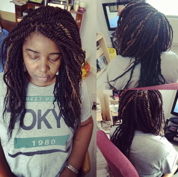 Small Kinky Twists Crown Royale Book London Mobile Afro Hair Stylist Braider Near Me FroHub