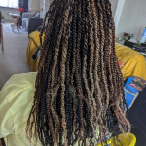 Small Kinky Twists Crown Royale Book London Mobile Afro Hairstylist Braider Near Me FroHub