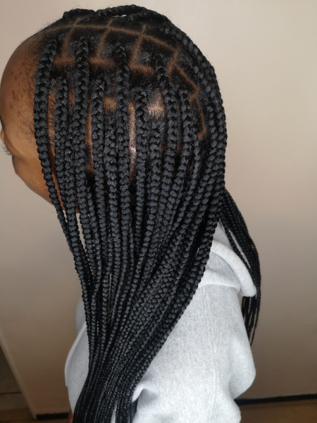 Knotless Box Braids Afroye Book London Mobile Afro Hairdresser Near Me FroHub
