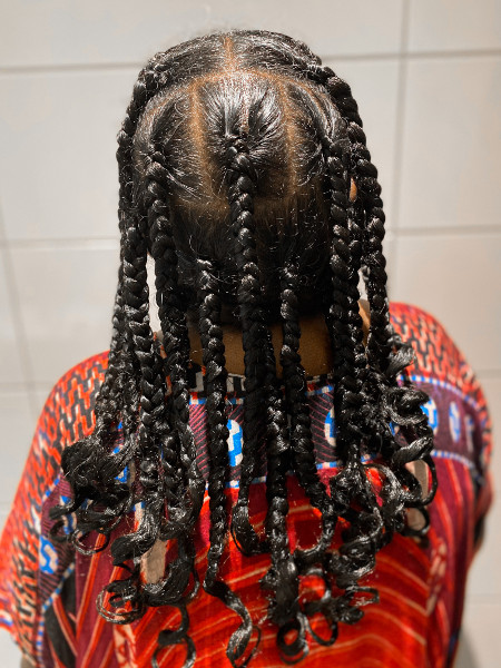 Knotless Box Braids Hairbywinta Book Black Afro West London UK Hairdresser Hair Stylist Braider Near Me FroHub
