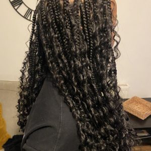 Knotless Goddess Braids Afroye Book East London Mobile Hairstylist Black Hair Salon Braider Near Me FroHub
