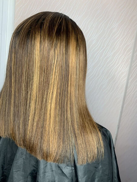 Light Brown Highlights Hair Colour Lace Frontal Wig Weave Maker Symmetry Beauty Book Black Afro London Hair Salon FroHub
