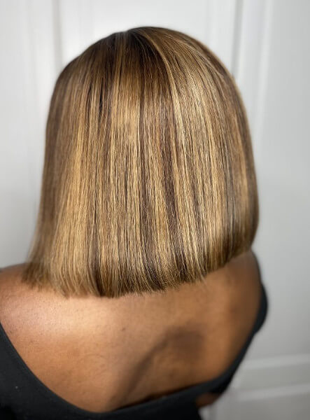 Light Brown Highlights Hair Colour Lace Frontal Wig Weave Maker Symmetry Beauty Book Black Afro London Hairstylist FroHub