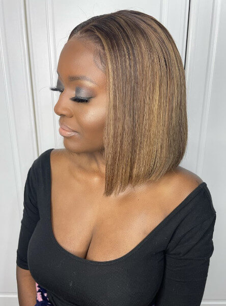 Light Brown Highlights Lace Frontal Wig Weave Maker Symmetry Beauty Book Black Afro London Hairstylist FroHub