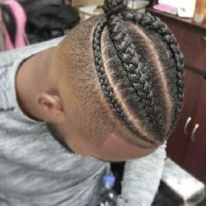 Men's High Top Cornrows Braids TamaraHairStudio Book Black Hair Salon London Afro Hairdresser Barber Near Me FroHub