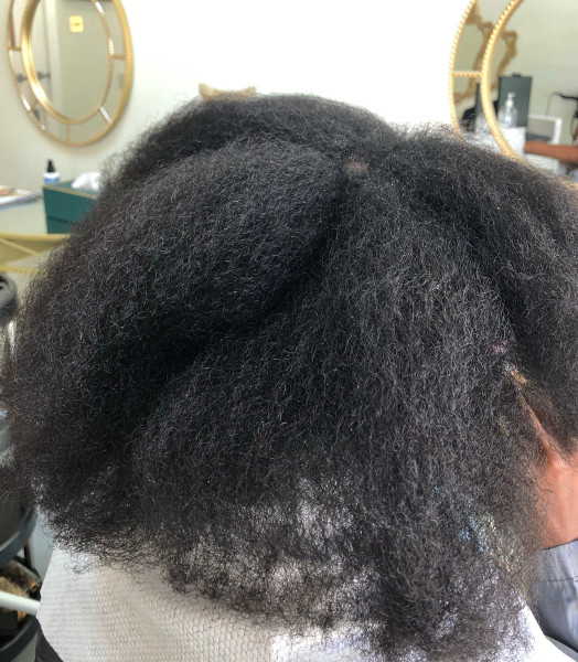 Permanent Hair Colour Natural Afro Curly Black London Hairstylist Salon Jo Johnson Book Near Me FroHub