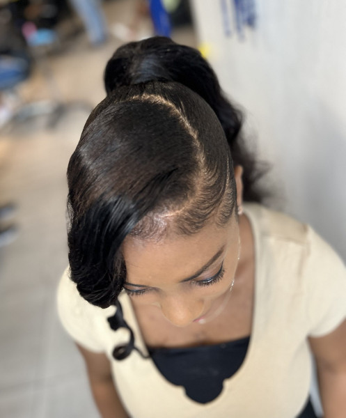 Ponytail Sew In Victoria Hair Factory Book London Afro Hairdresser Near Me FroHub