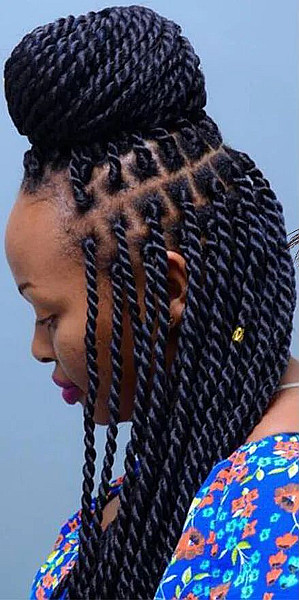 Senegalese Twists Rope Twists Medium Braids Tamara Hair Studio London Afro Hairdresser Black Hair Salon FroHub