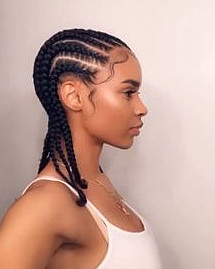 Straight Back Cornrows On Natural Hair Book London Afro Hairdresser Tamara Hair Salon Braider Near Me FroHub