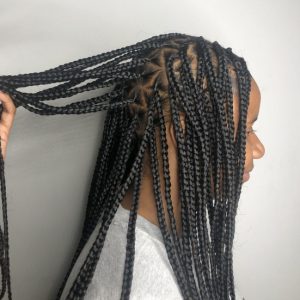 Triangle Knotless Box Braids CustomCornrows Book Black Afro London Mobile Hair Salon Near Me Braider FroHub