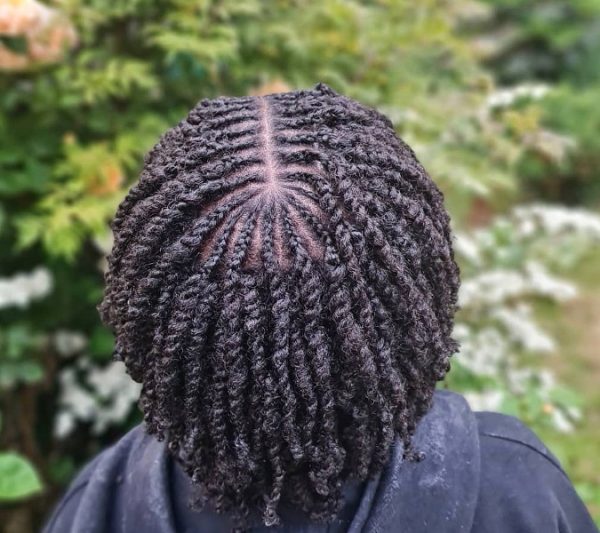 Two Strand Twists Naturally Ameira Book London Afro Men's Hair Salon Black Hairdresser Braider Near Me FroHub
