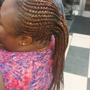 Ghana Feed In Cornrow Braids Ponytail Luemas Book London Afro Hairstylist Braider FroHub