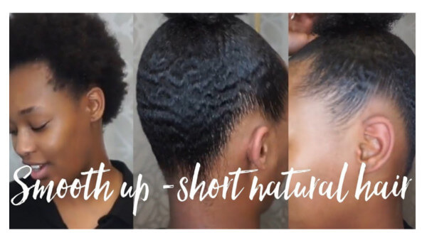 How to smooth up natural afro curly short hair tutorial FroHub