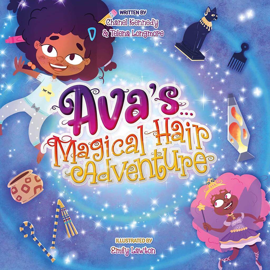 FroHub Empower Black Afro Natural Hair Kids Children Books Ava's Magical Hair Adventure
