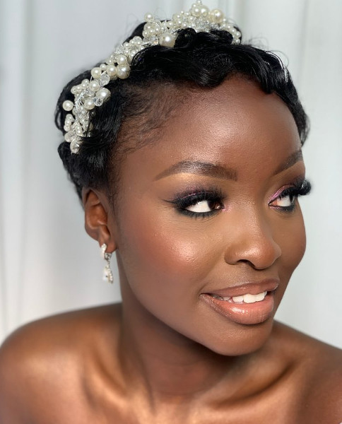 Bridal Wedding Afro Hairdresser Wig Maker Weave Lace Classy Updo Pixie Frontal Book London UK Black Hair Salon Near Me Symmetry Beauty FroHub