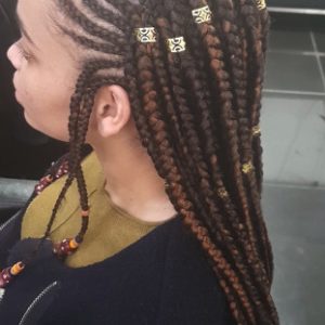 Fulani Tribal Ghana Feed In Braids Cornrows TamaraHairStudio Book Black Afro London Hairdresser Braider Near Me FroHub