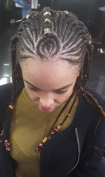 Fulani Tribal Ghana Feed In Braids Cornrows TamaraHairStudio Book Black Afro London Hairdresser Salon Braider Near Me FroHub