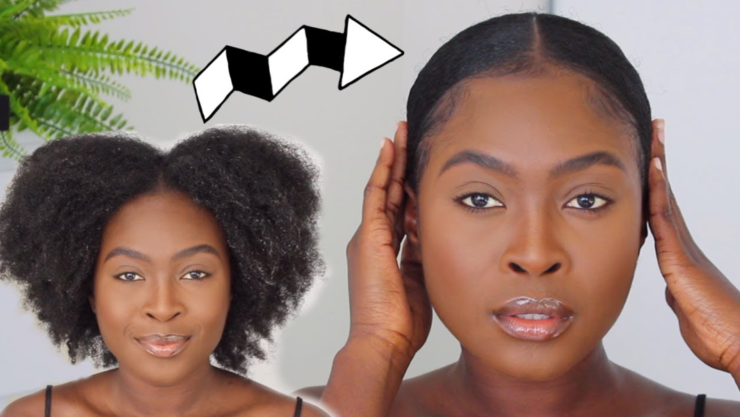 Creating Sleek Afro Hair Bun for 4C Hair