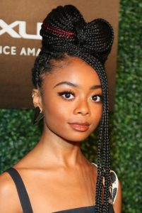 skai jackson box braids peekaboo FroHub