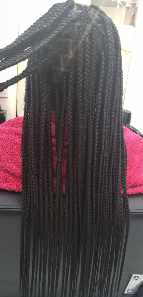 Long black box braids