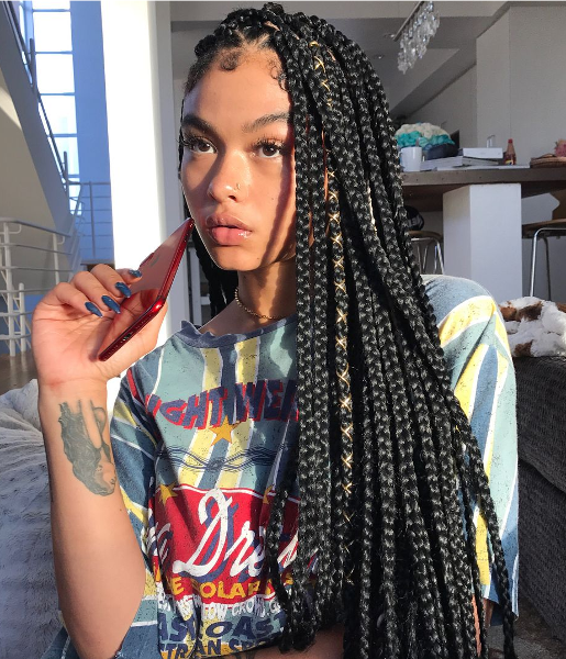 20 trendy ways to style your box braids for Summer 2022 - FroHub