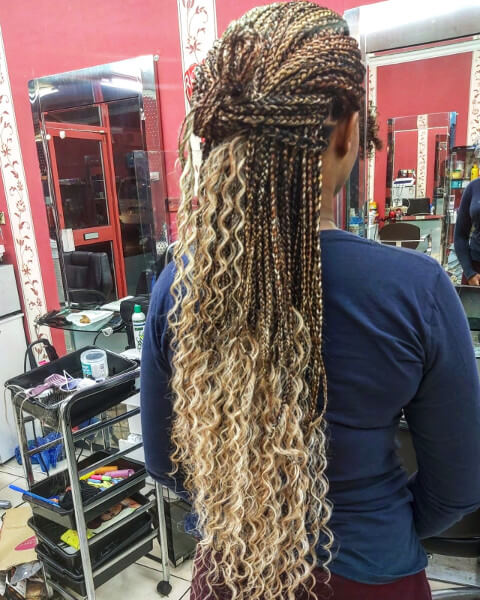 Goddess braids