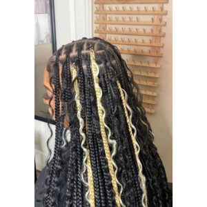 Goddess Braids with Highlights