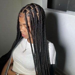 black knotless braids FroHub